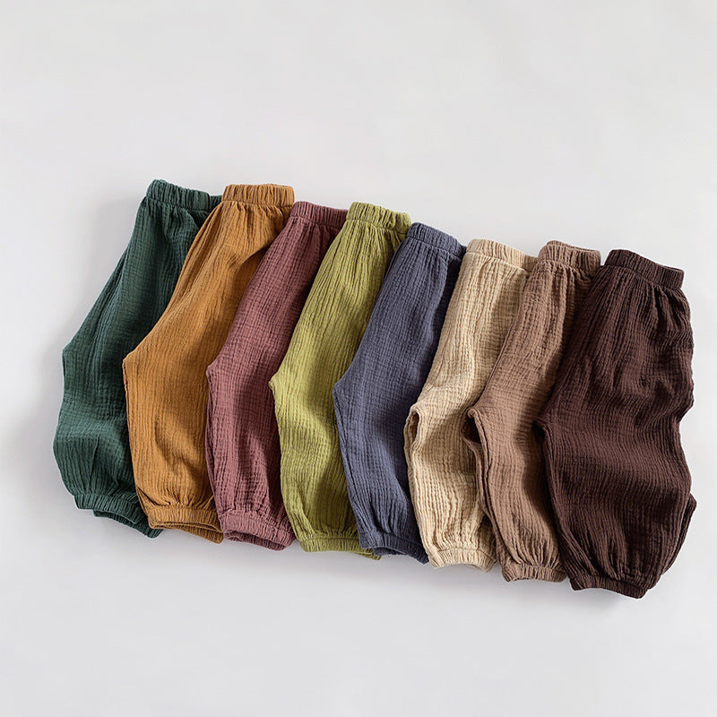 Boy's and girl's baby pants loose bloomers all-match trousers