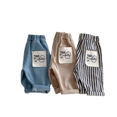 0-5 Years Old Boys' Fashion Basic Casual Pants