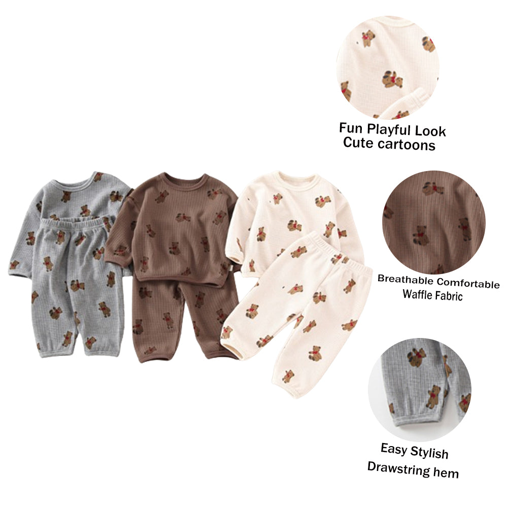 Cute Bear Boy Girl Spring and Autumn Sets