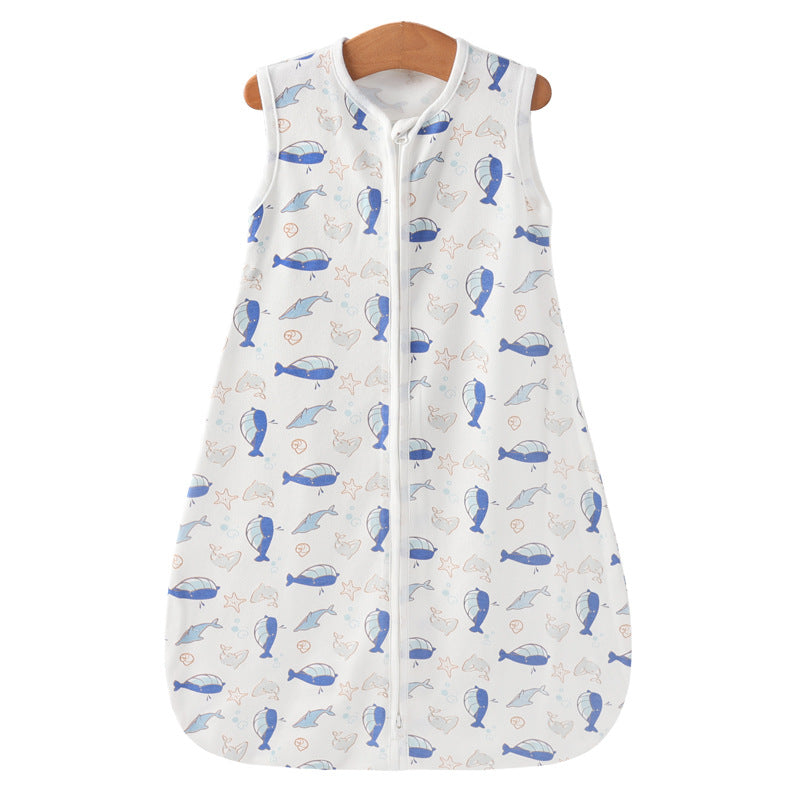 100% Cotton Baby Wearable Blanket Unisex Animal Fish Sleepsack Swaddle 0.5 TOG