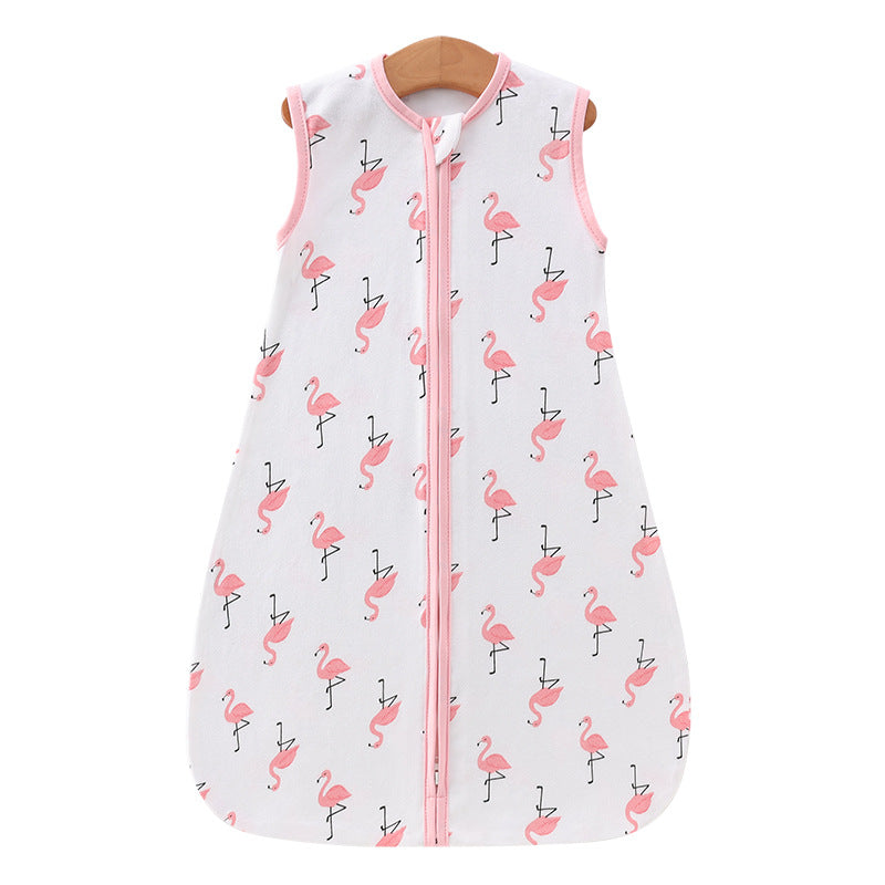 100% Cotton Baby Wearable Blanket Unisex Animal Flamingo Sleepsack Swaddle 0.5 TOG
