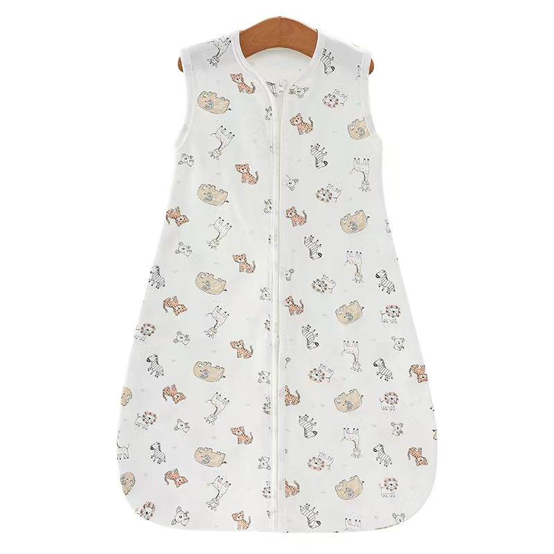 100% Cotton Baby Wearable Blanket Unisex Animal Sleepsack Swaddle 0.5 TOG