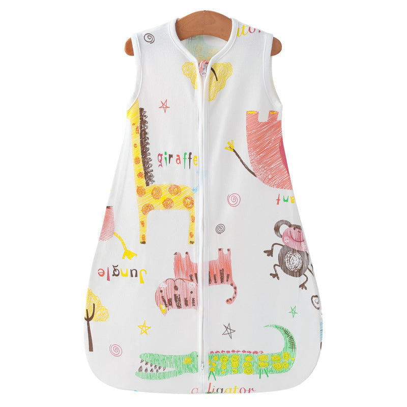 100% Cotton Baby Wearable Blanket Unisex Animal Zoo Sleepsack Swaddle 0.5 TOG