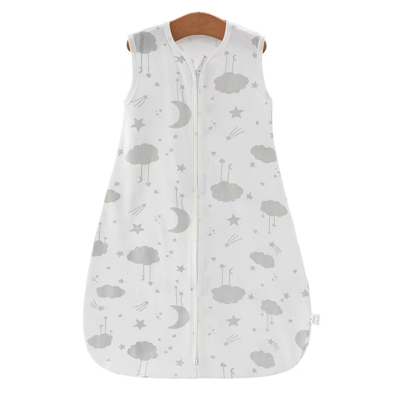 100% Cotton Baby Wearable Blanket Unisex Cartoon Moon Sleepsack Swaddle 0.5 TOG