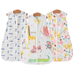 100% Cotton Baby Wearable Blanket Unisex Cartoon Sleepsack Swaddle 0.5 TOG