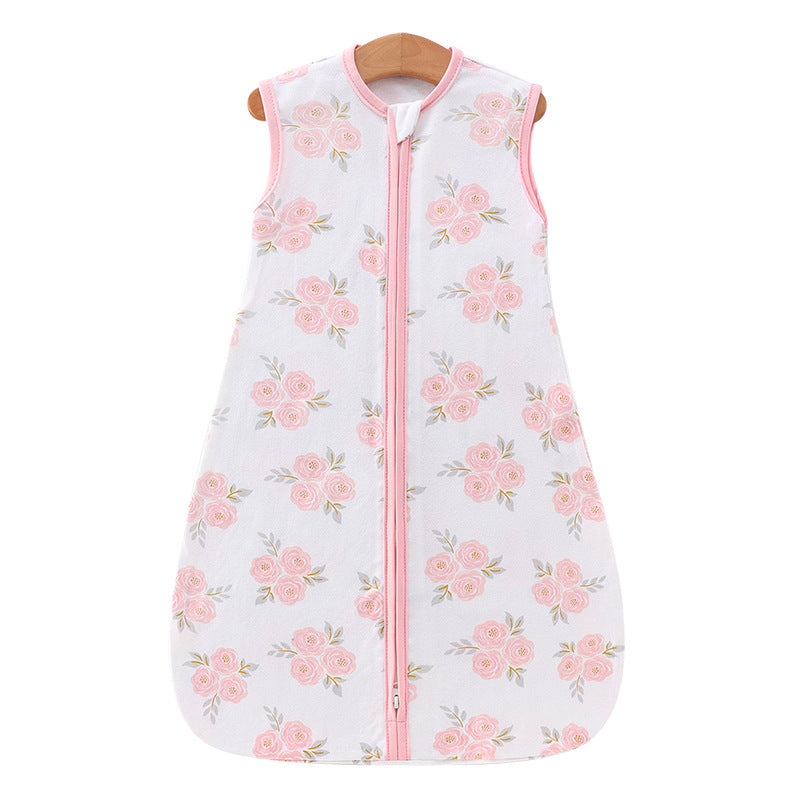 100% Cotton Baby Wearable Blanket Unisex Pink Flower Sleepsack Swaddle 0.5 TOG