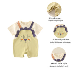 Baby Cute Cartoon Lion One Piece Romper Jumpsuit