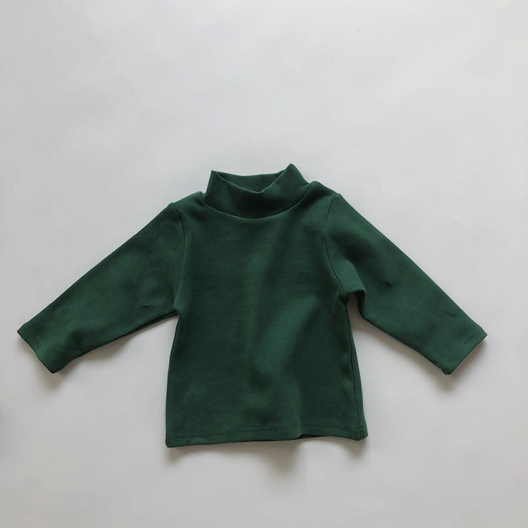 Chemise à col mi-haut pour enfants, pour garçons et filles