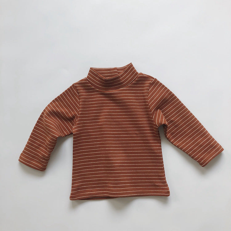 Chemise à col mi-haut pour enfants, pour garçons et filles