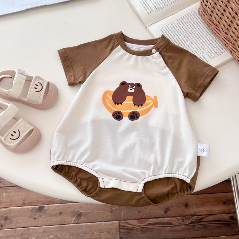 Baby Summer Onesie, Super Cute Cartoon Thin Style