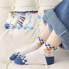 5 PCS Moisture Wicking Kids' Socks