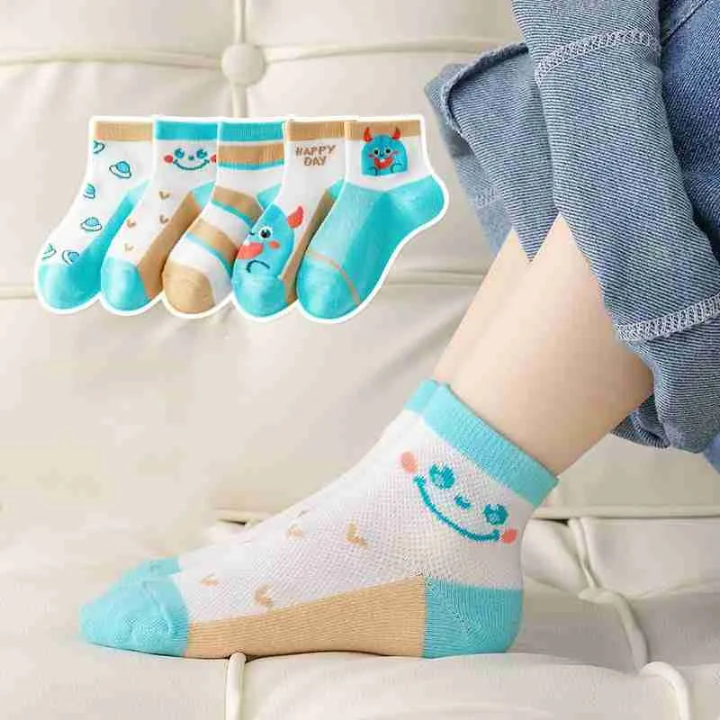 5 PCS Moisture Wicking Kids' Socks