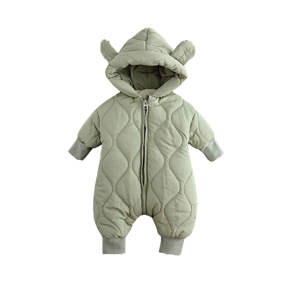 Manteau d'hiver pour bébé, barboteuse, vêtements d'extérieur à capuche