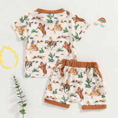 Retro Herdsman Western Boys Summer Suit