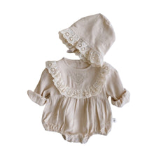 Baby Girl Lace Bodysuit + Hat