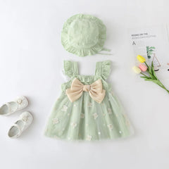 Baby Girl Tulle Princess Dress with Hat