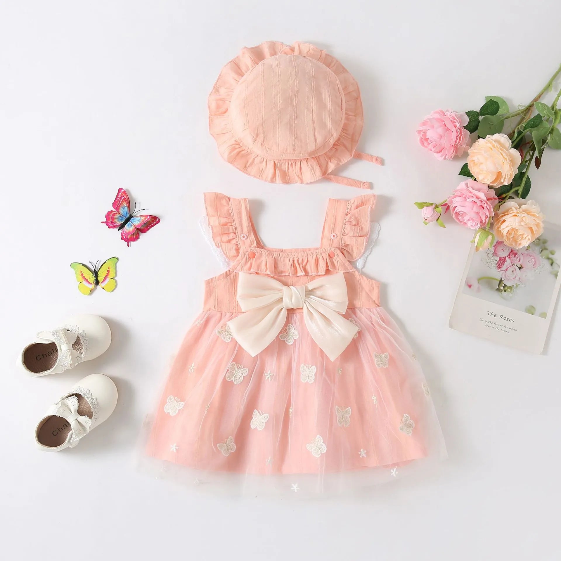 Baby Girl Tulle Princess Dress with Hat