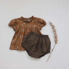 Ensemble pour enfants pour fille, costume 2 pièces en jean