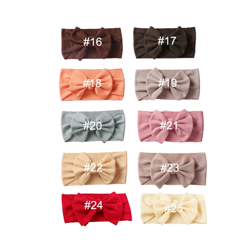 Baby Toddler Girls Pit Knitted Headbands Bows