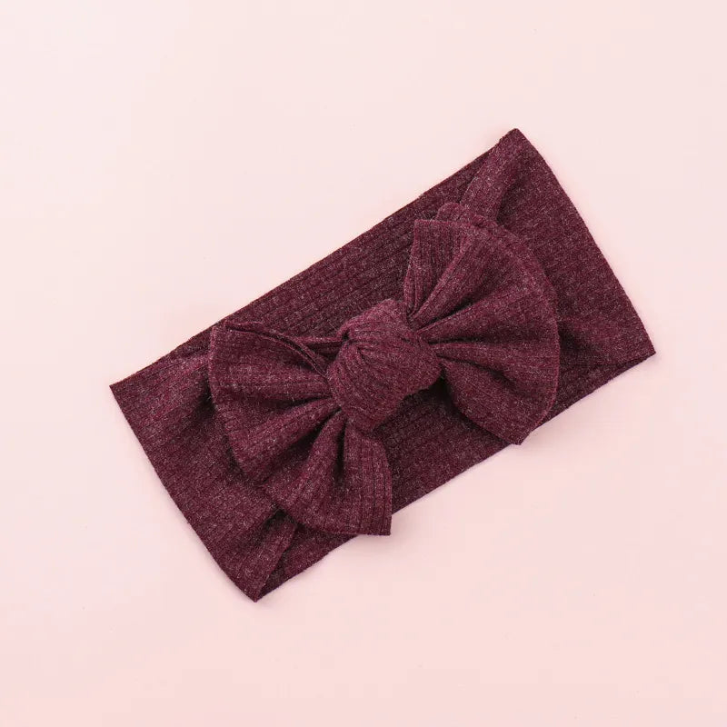 Baby Toddler Girls Pit Knitted Headbands Bows