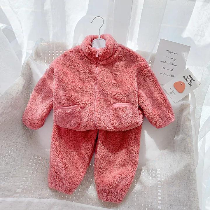 Ensemble 2 pièces barboteuse brodée ours + haut rayé pour bébé garçon et fille