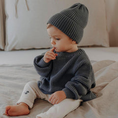 Baby Girl Boy Knit Sweater Blouse Pullover Sweatshirt For Toddler Kids Top