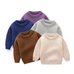 Baby Girl Boy Knit Sweater Blouse Pullover Sweatshirt