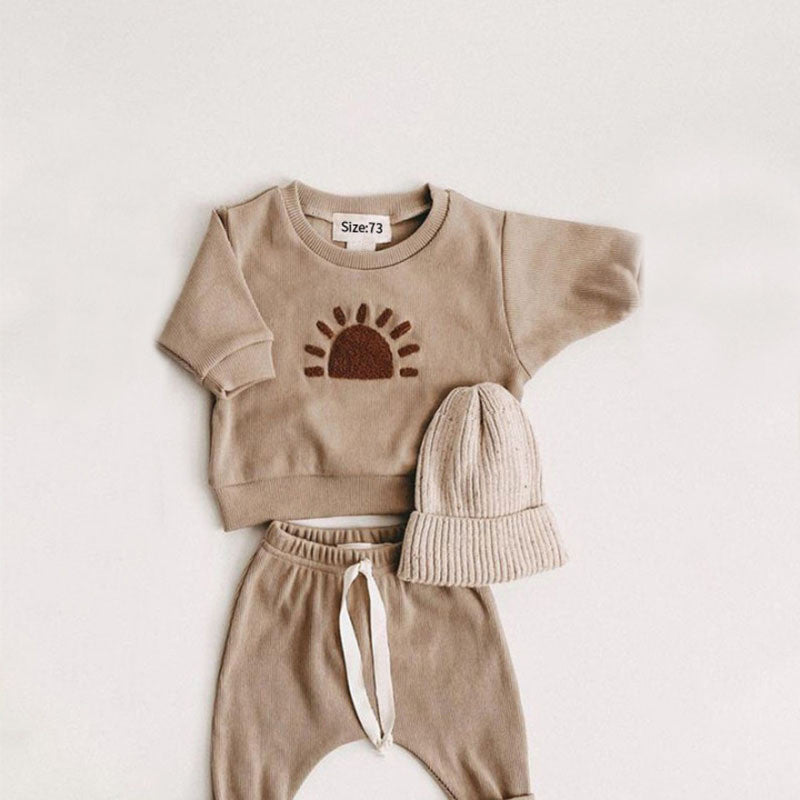 Baby Kid Infant Toddler Play Wear Brown Rainbow Outfits