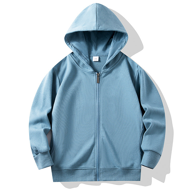 Baby Zip Up Hoodie, Unisex inflant Toddler Long Sleeve Light Blue Sweatshirts Lightweight Jacket Hooded Coats Fall Winter Outfits