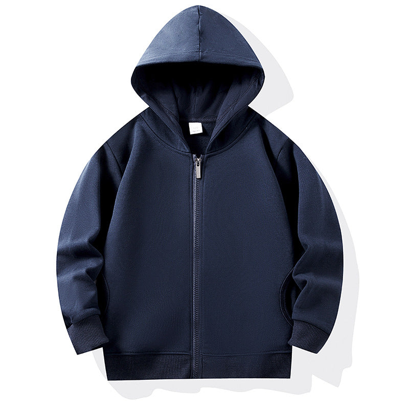 Baby Zip Up Hoodie, Unisex inflant Toddler Long Sleeve Navy Sweatshirts Lightweight Jacket Hooded Coats Fall Winter Outfits