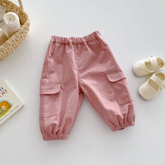 Pantalons bébé garçon et fille pantalons bloomers amples all-match