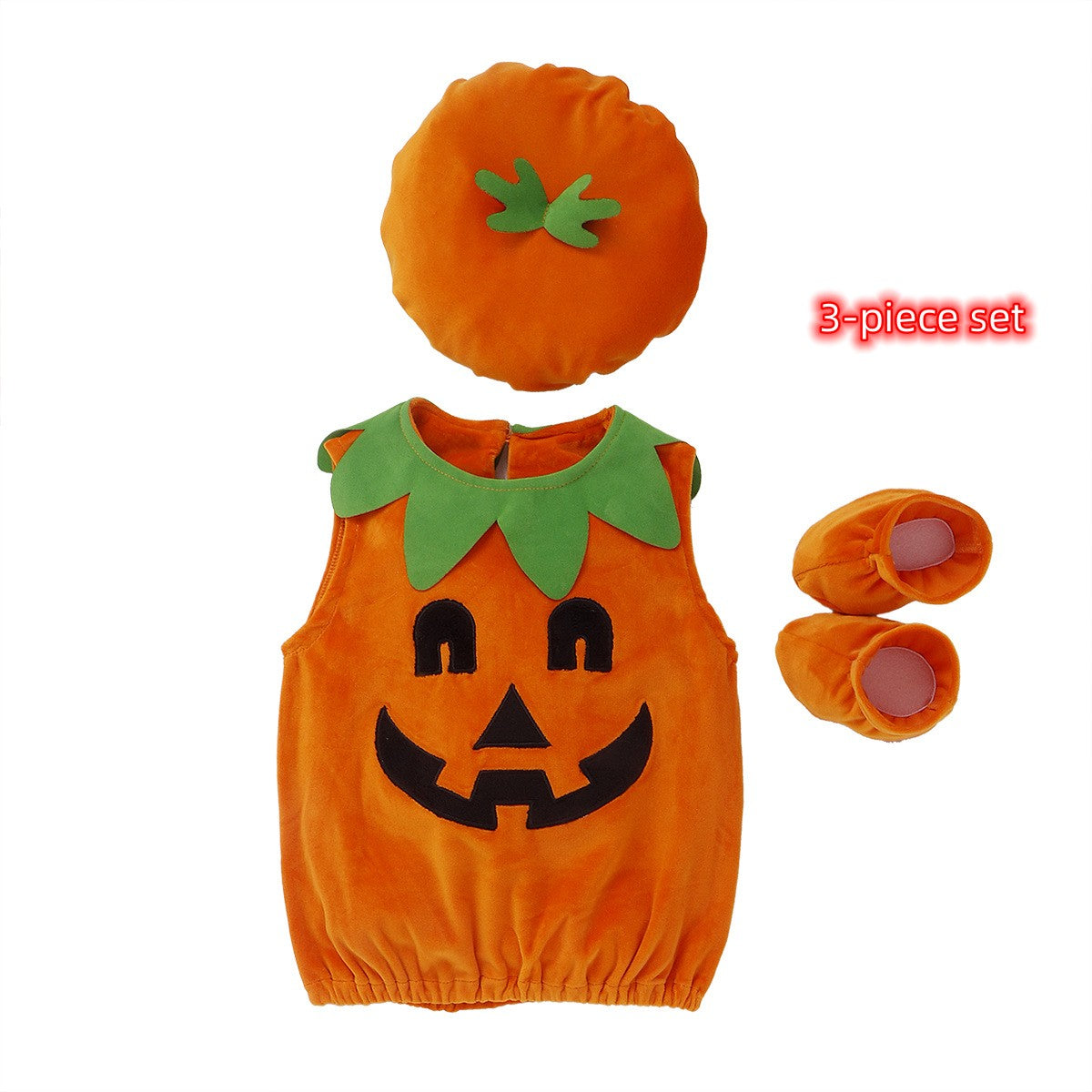 Boy Girl Baby Halloween Pumpkin Costume Cute Costume Yellow