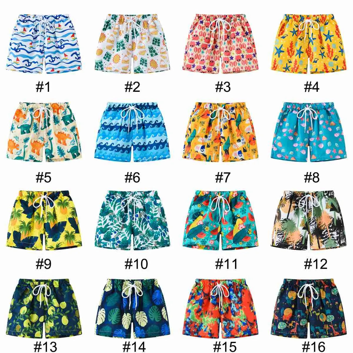 Boys Fashion Swimming Trunks Beach Shorts