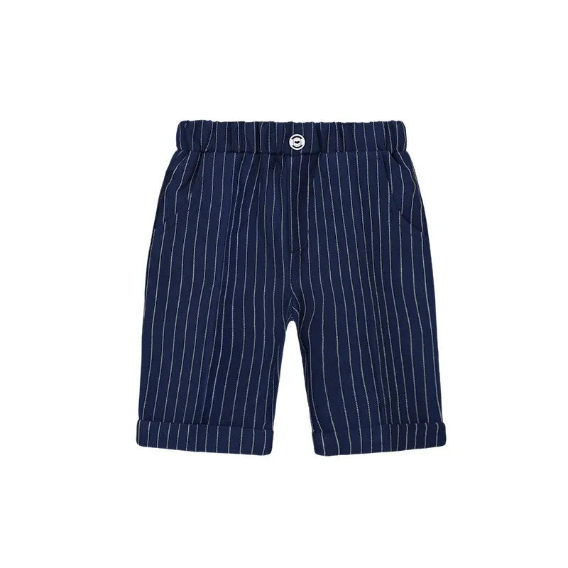 Boys Gentleman Suit Pants Casual Shorts Overalls