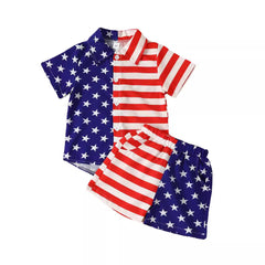 Boys' 4th of July Short Sleeve Suit