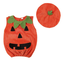 Boys Girls Infant Baby Halloween Pumpkin Costume Cute Costume  Orange