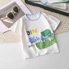 Children's Cartoon Cotton Short Sleeved T-shirt