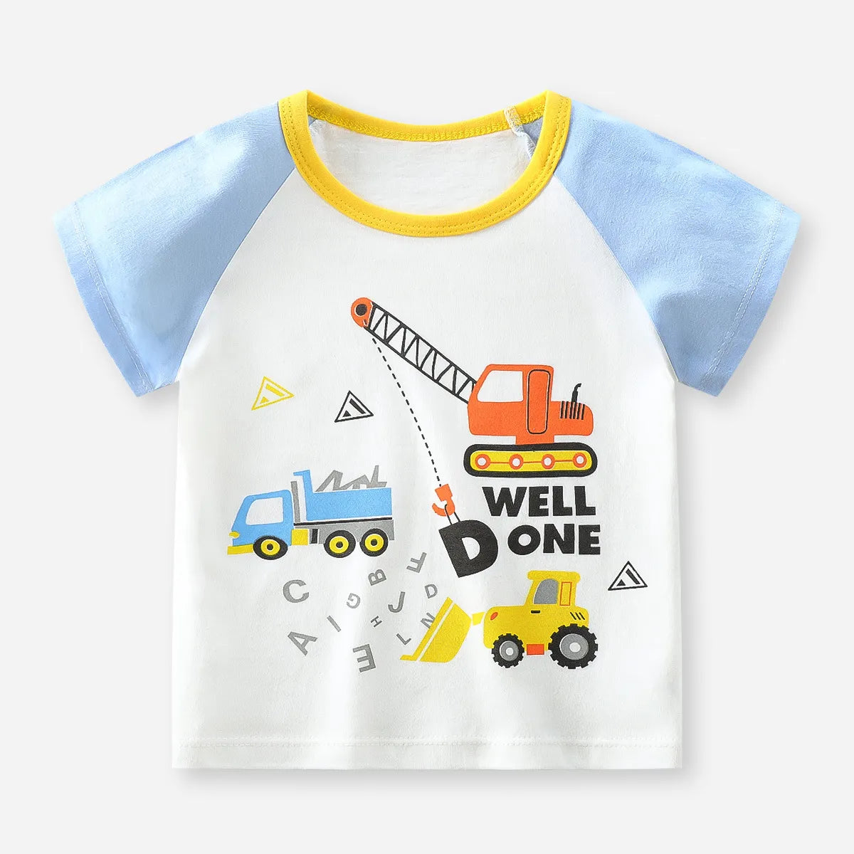 Children's Cartoon Cotton Short Sleeved T-shirt