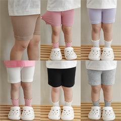 Children's Solid Color Cotton Shorts