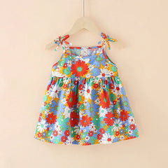 Cute Little Girl Suspender Dress