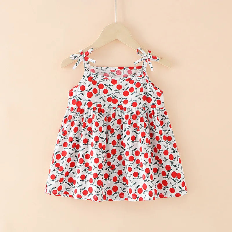 Cute Little Girl Suspender Dress