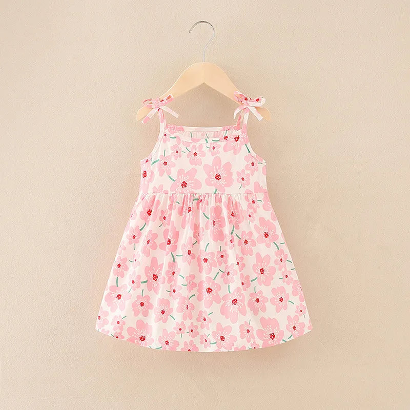 Cute Little Girl Suspender Dress