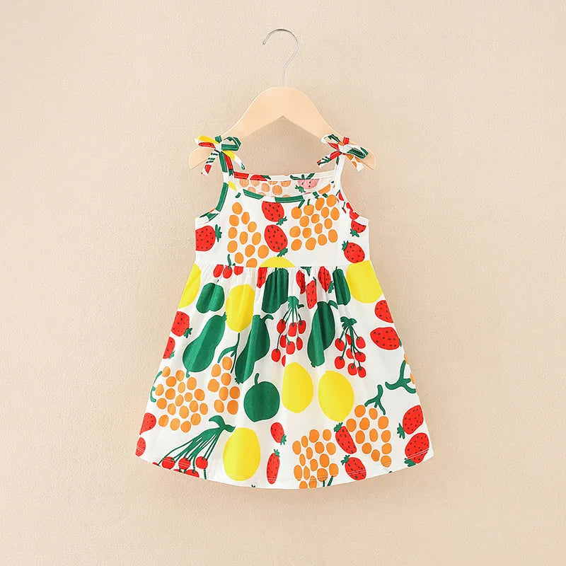 Cute Little Girl Suspender Dress