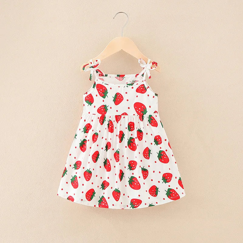 Cute Little Girl Suspender Dress