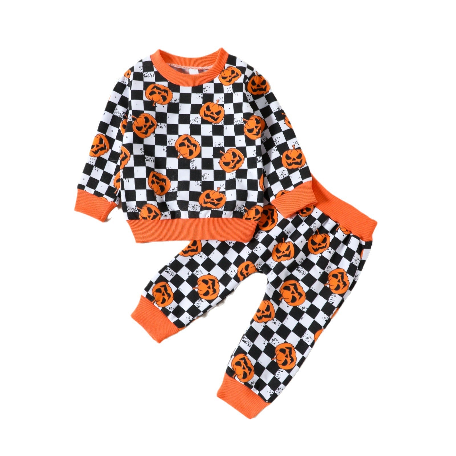 Halloween Baby Boy Girl Outfit Pumpkin Clothes 2 Pc Sets