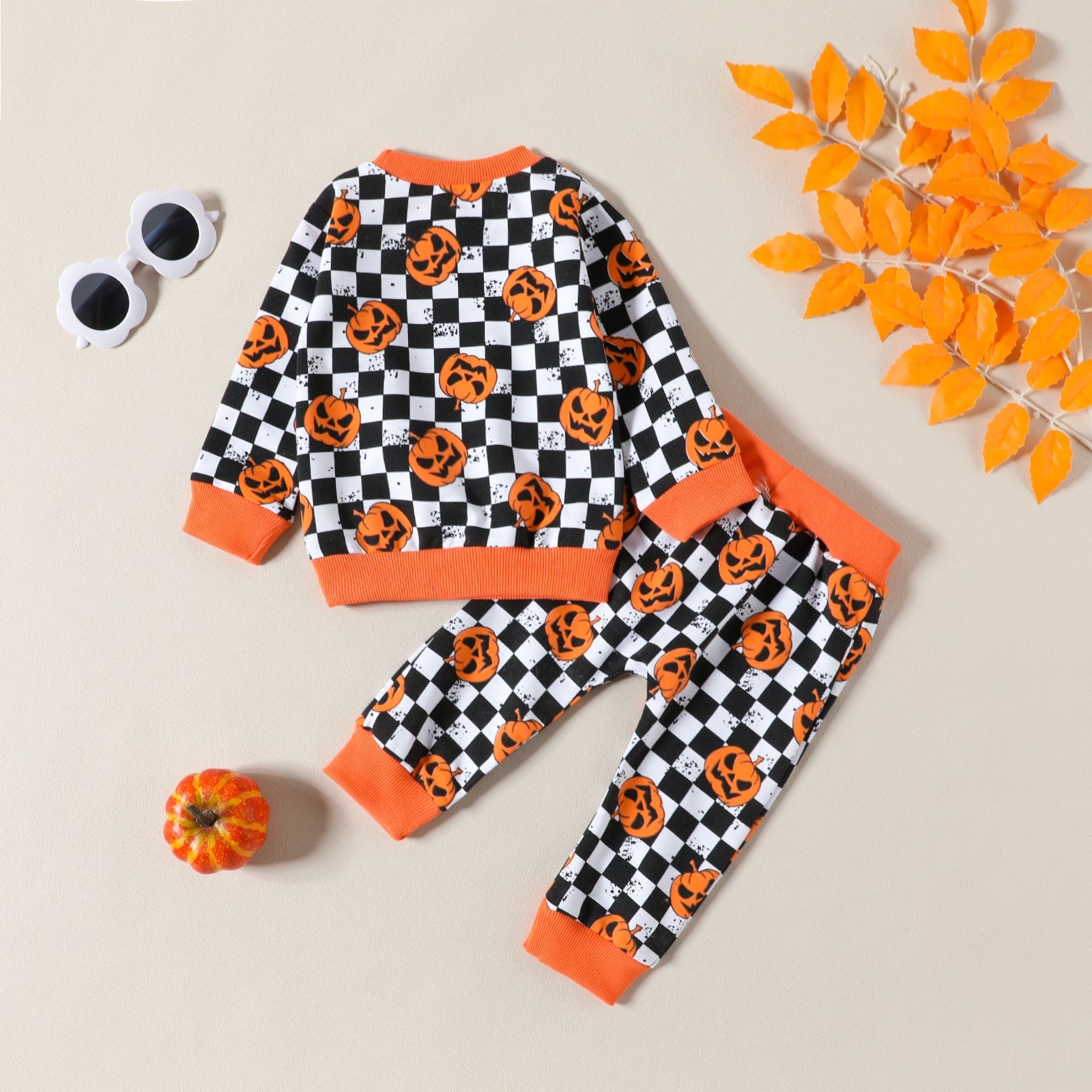 Halloween Baby Boy Girl Outfit Pumpkin Clothes Set