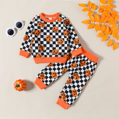 Halloween Baby Boy Girl Outfit Pumpkin Clothes Set