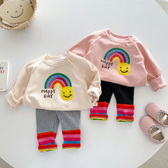 Happy Day Baby Girls Clothes Rainbow Outfits