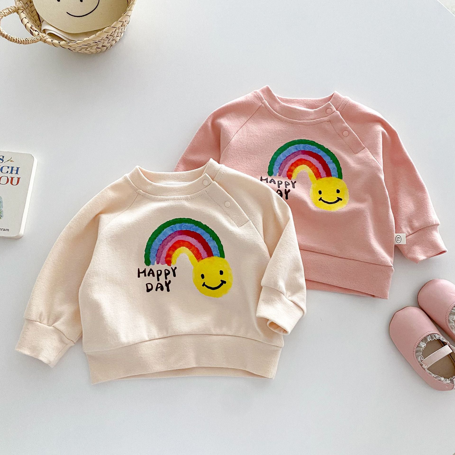 Happy Day Baby Girls Clothes Rainbow Outfits