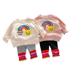 Happy Day Baby Girls Clothes Rainbow Outfits